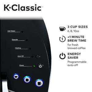 Keurig K-Classic Coffee Maker K-Cup Pod, Single Serve, Programmable, Black